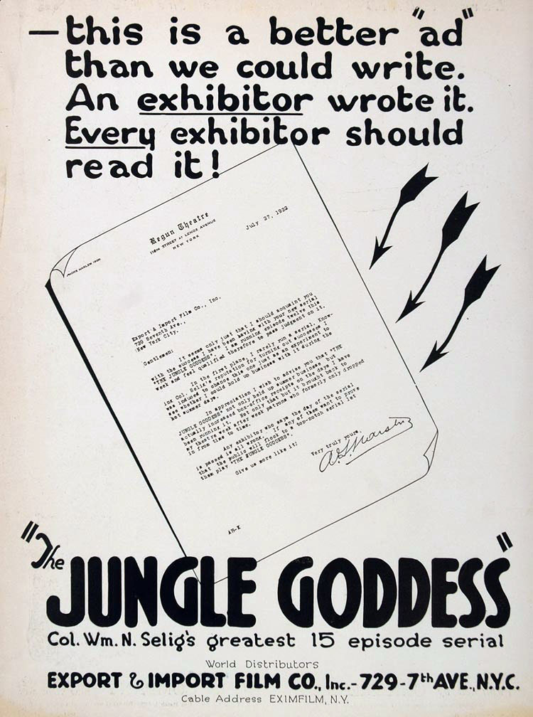 JUNGLE GODDESS, THE